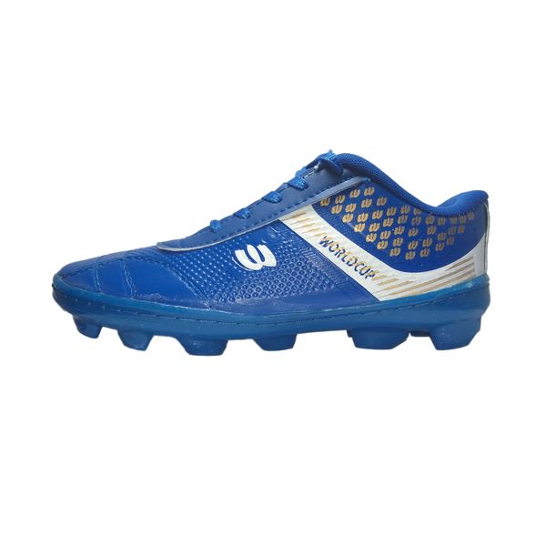 کفش فوتبال مردانه مدل چمنی استوک دار کد 01 رنگ آبی