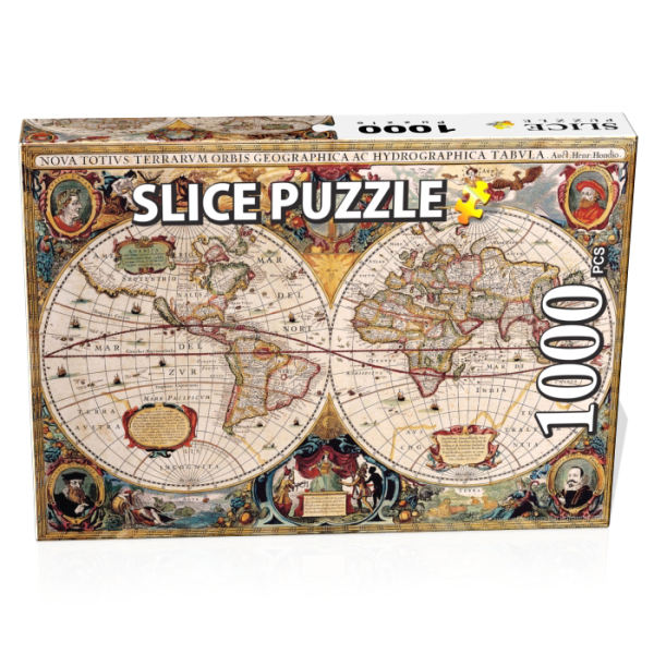 پازل 1000 تکه اسلایس مدل نقشه باستانی جهان کد:08956