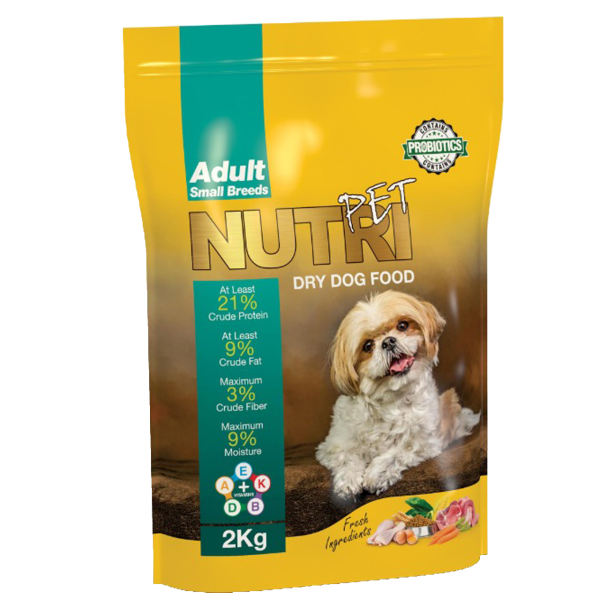 غذای خشک سگ نوتری پت کد 001 وزن 2 کیلوگرم