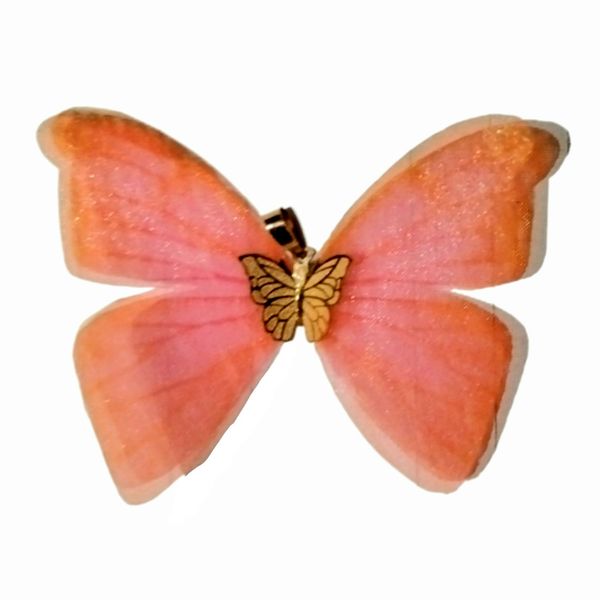 آویز گردنبند طلا 18 عیار زنانه مدل پروانه کد K017