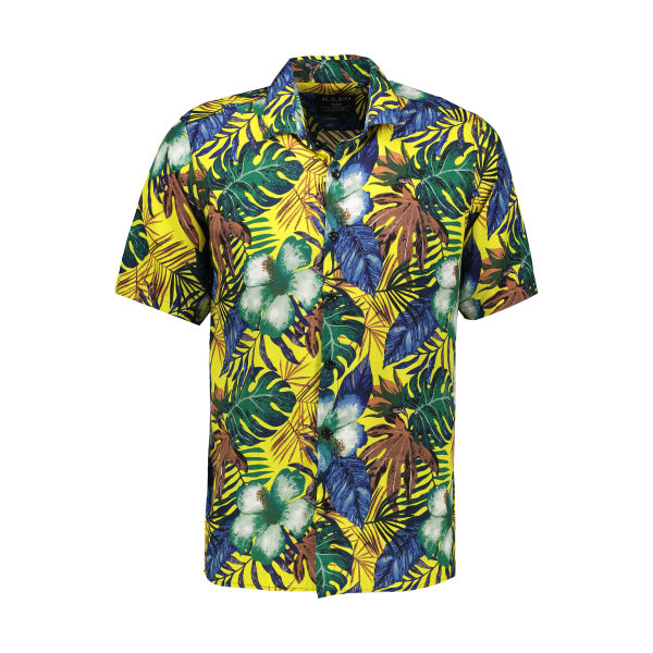 پیراهن آستین کوتاه مردانه مدل هاوایی کد Z-GH