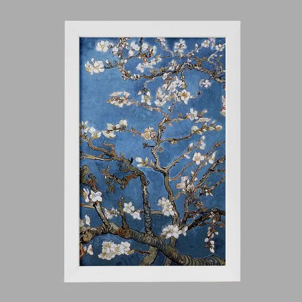 تابلو خندالو مدل نقاشی شکوفه های بادام اثر ونسان ونگوگ کد 25463