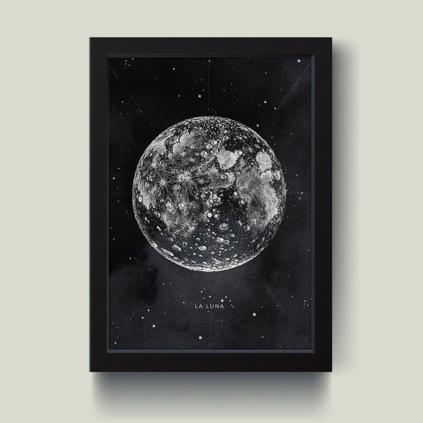 تابلو مدل مینیمال ماه Moon کد S1436-b