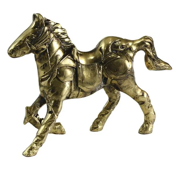 مجسمه برنزی طرح اسب زره پوش کد 020030048