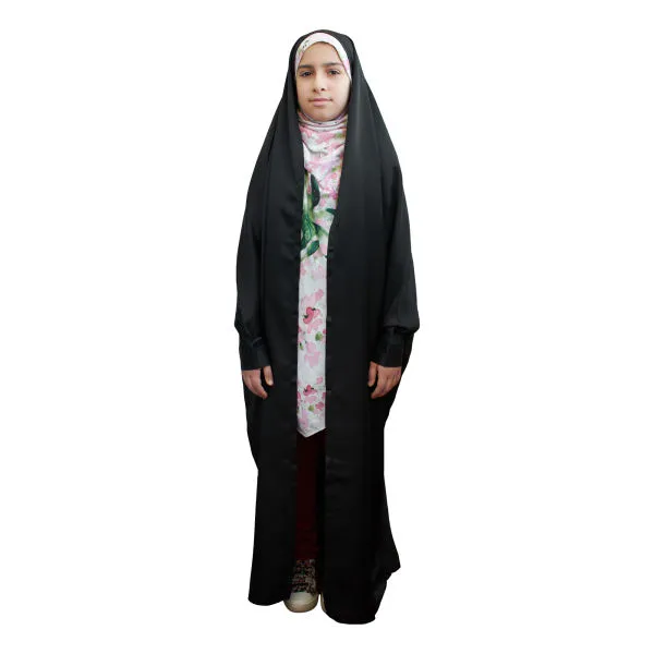 چادر دانشجویی دخترانه حجاب فاطمی مدل الاسود کد 11002