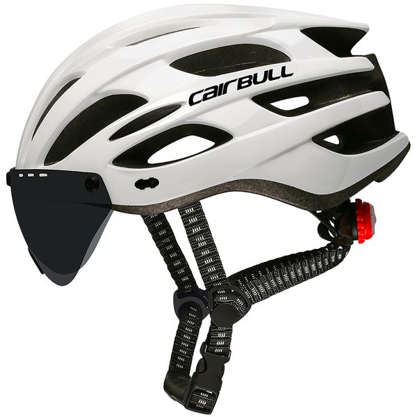 کلاه ایمنی دوچرخه کربول مدل CB10 چراغ و عینک دار