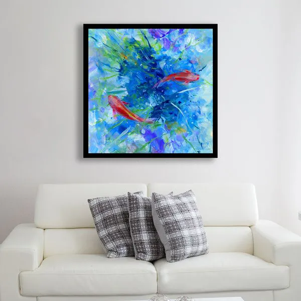 تابلو مدل نقاشی ماهی بهار