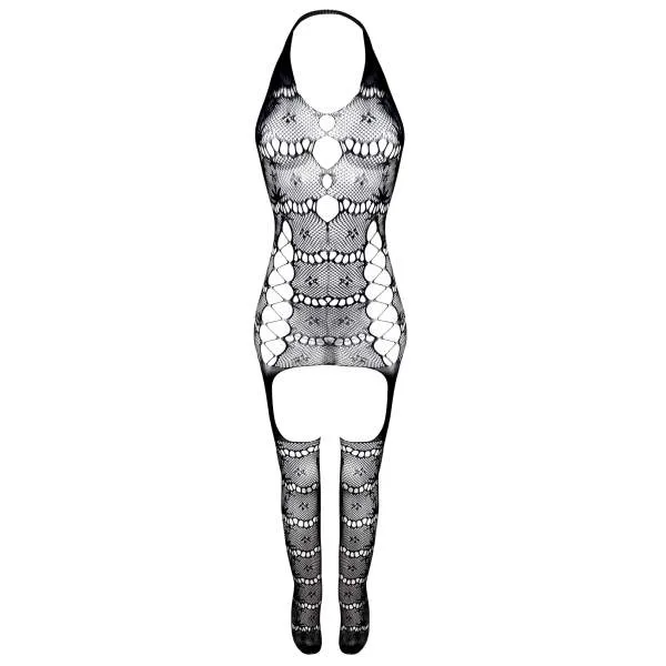 لباس خواب زنانه ماییلدا مدل یکسره فانتزی کد 4019-6804 رنگ مشکی