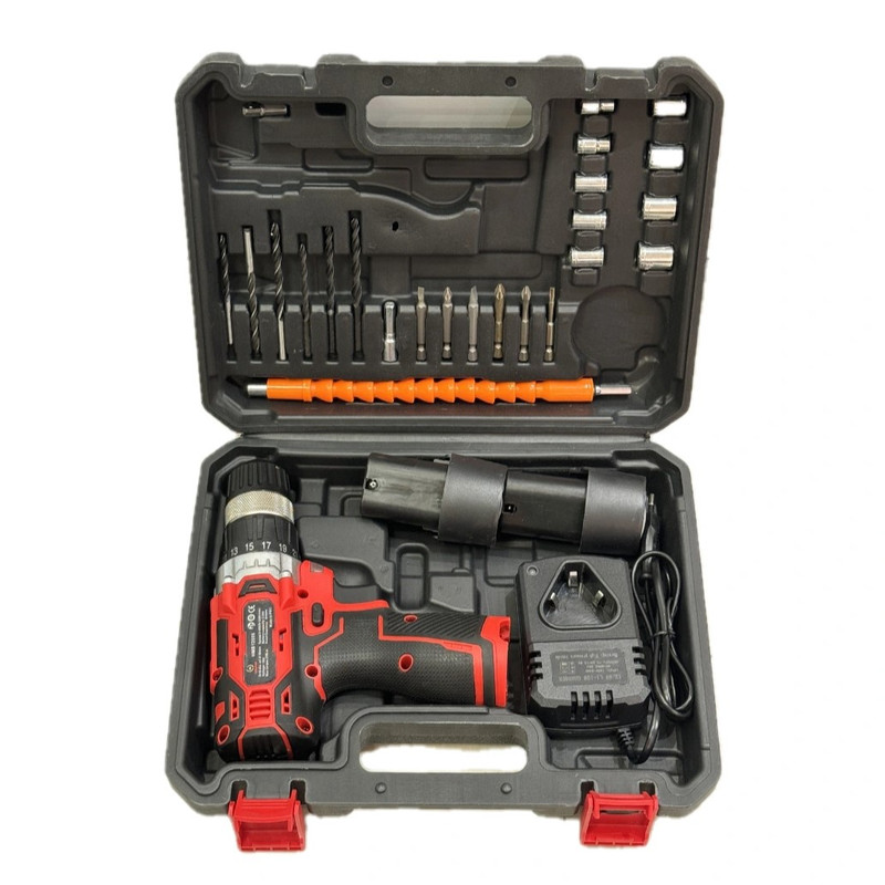 پیچ گوشتی دریل شارژی کریتور مدل HMD12006 مجموعه 30 عددی