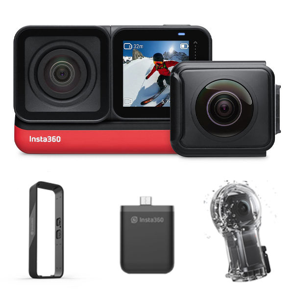 دوربین فیلم برداری ورزشی Insta360 مدل TWIN EDITION به همراه  لوازم جانبی ضد آب غواصی