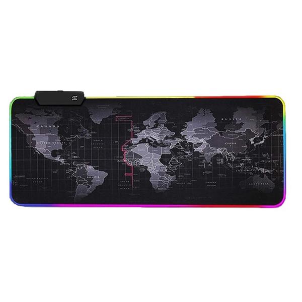 ماوس پد مخصوص بازی مدل World Map RGB 