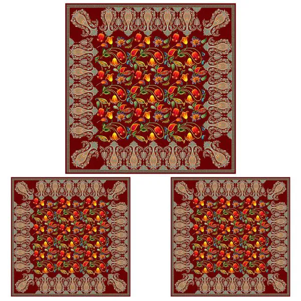 ست رومیزی سه تکه طرح سنتی کد 9998