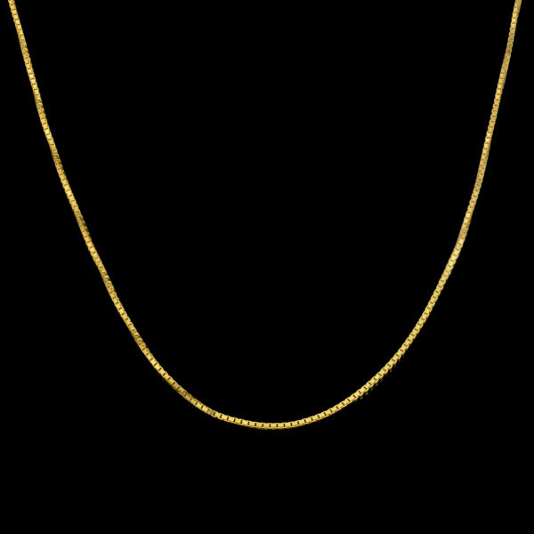 زنجیر طلا 18 عیار زنانه طلای مستجابی مدل ونیزی M03