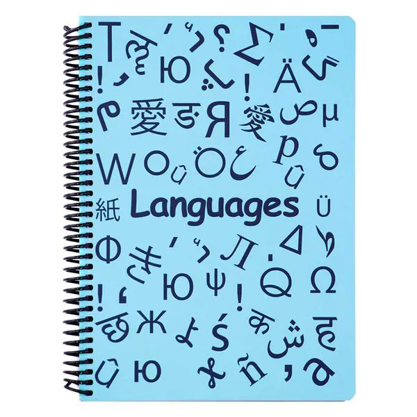 دفتر زبان 100 برگ دات نوت طرح زبان های خارجی کد 01