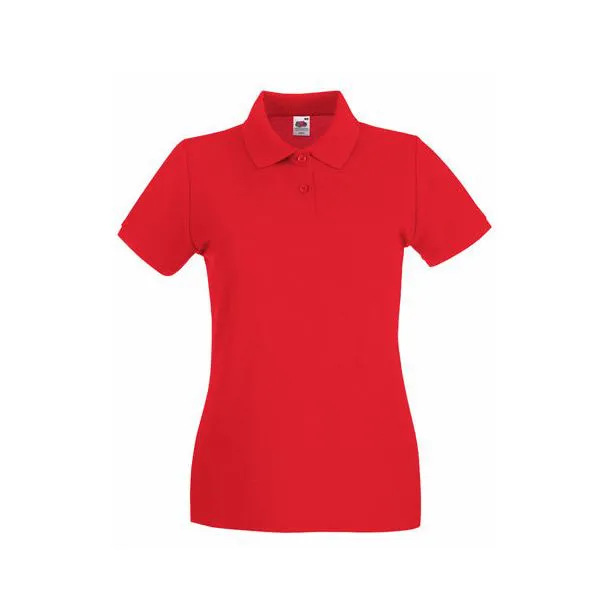پولوشرت آستین کوتاه زنانه فروت آو د لوم مدل HG-987 رنگ قرمز