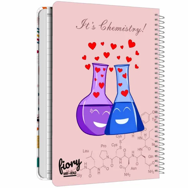 دفتر مشق مستر راد مدل دفتر شیمی طرح فرمول کد chemistry love 1717