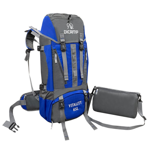کوله پشتی کوهنوردی 65 لیتری دیکمپ مدل Mountain Pro DMP65A به همراه کیف دوشی