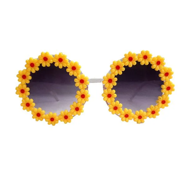 عینک آفتابی دخترانه مدل گل کد D29