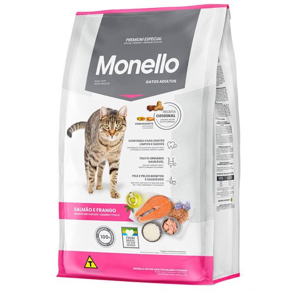 غذای خشک گربه مونلو مدل میکس وزن یک کیلوگرم