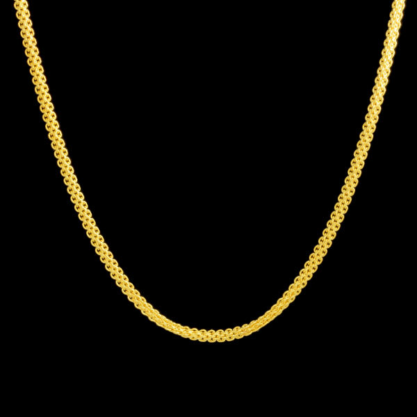 زنجیر طلا 18 عیار زنانه طلای مستجابی مدل بیزمارک چهارگوش کد M50