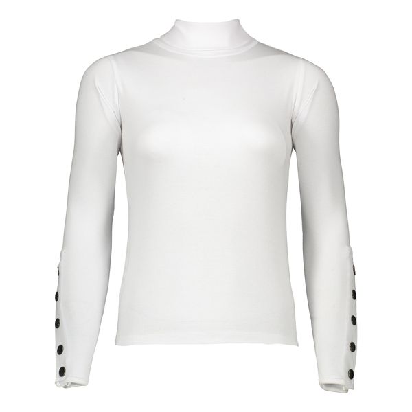 تی شرت یقه اسکی زنانه زانتوس مدل 14456-01 رنگ سفید