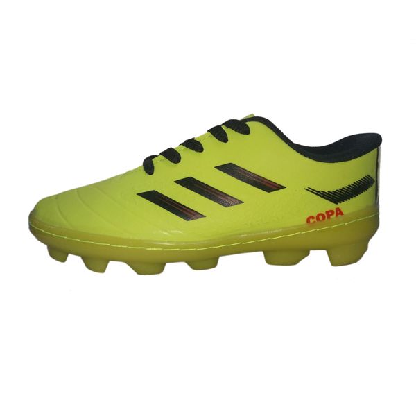 کفش فوتبال مردانه مدل COPA چمنی استوک دار رنگ فسفری