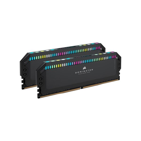 رم دسکتاپ DDR5 دو کاناله 6600 مگاهرتز CL32 کورسیر مدل Dominator Platinum RGB ظرفیت 64 گیگابایت