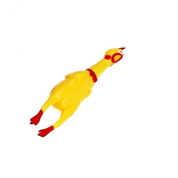 اسباب بازی سگ و گربه مدل مرغ نالان زرد