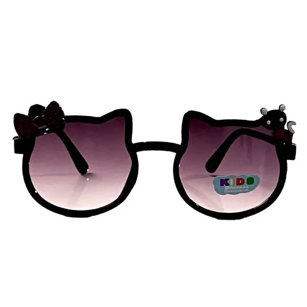عینک آفتابی دخترانه مدل گربه و پاپیون