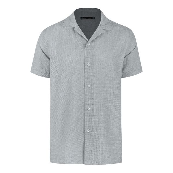 پیراهن آستین کوتاه مردانه باینت مدل 772-2 رنگ طوسی روشن