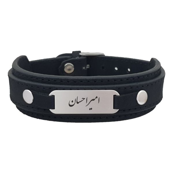 دستبند نقره مردانه ترمه ۱ مدل امیر احسان کد Dcsf0245