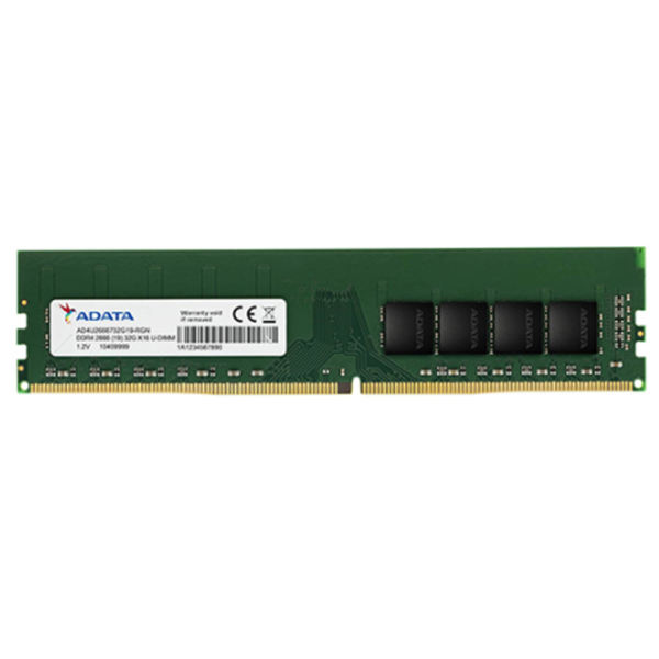 رم کامپیوتر DDR4 تک کاناله 2666 مگاهرتز CL19 ای دیتا مدل PC4.21300 ظرفیت 8 گیگابایت
