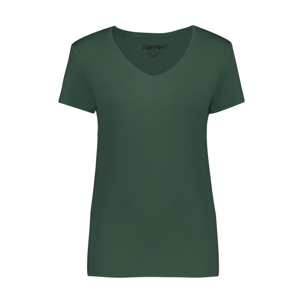 تی شرت زنانه کوتون مدل 0YAK13640OK-Dark Green