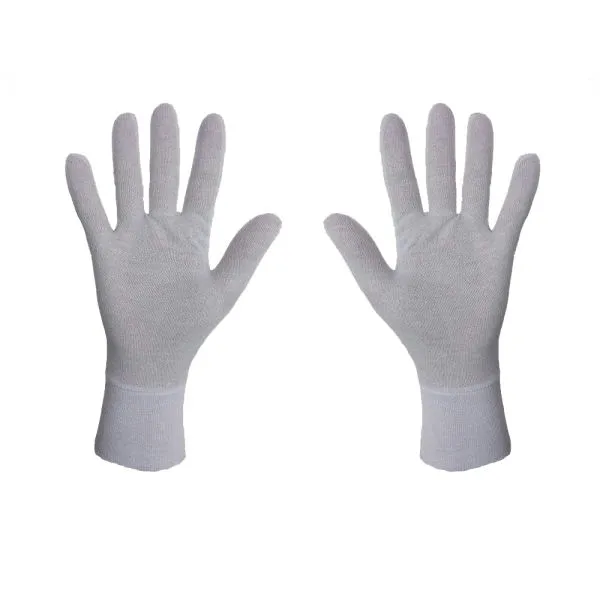 دستکش زنانه باتیست مدل نخی ضد حساسیت رنگ سفید
