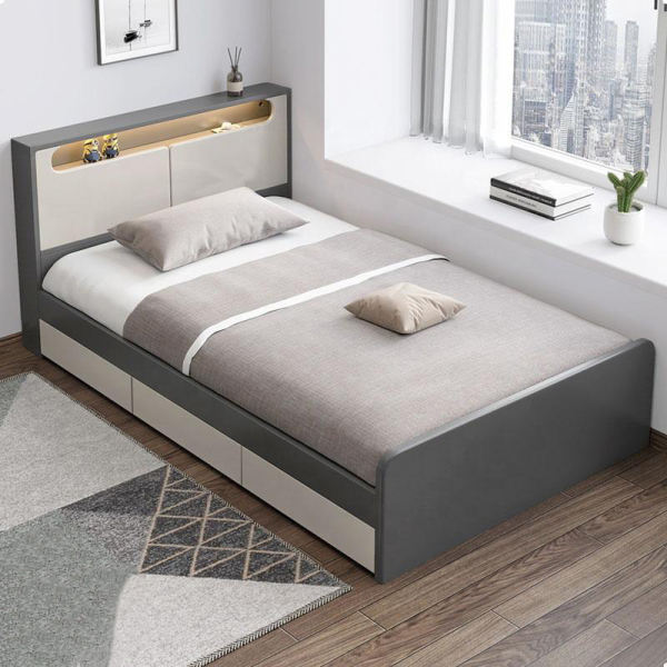 تخت خواب یک نفره مدل لونا سایز 120×200 سانتی متر