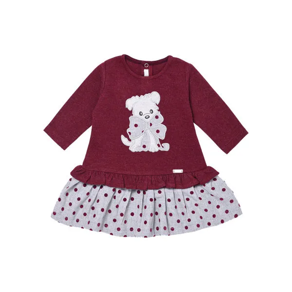پیراهن نوزادی فیورلا مدل خرس خالدار کد 21523