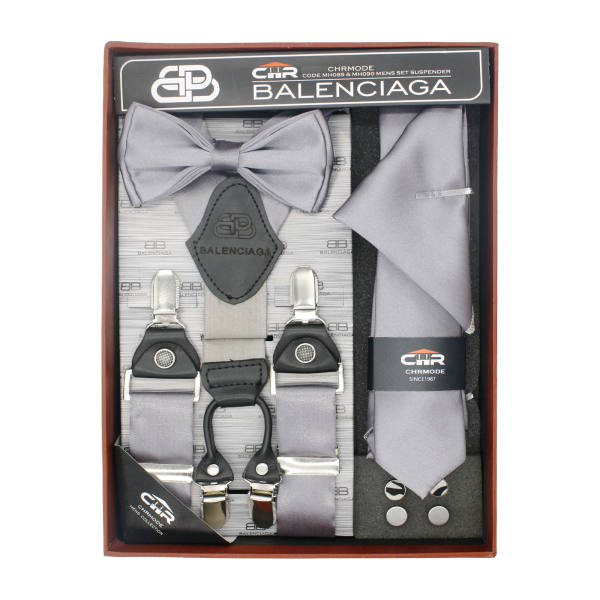 ست کراوات و پاپیون و ساسبند مردانه سی اچ‌ آر کد MH090